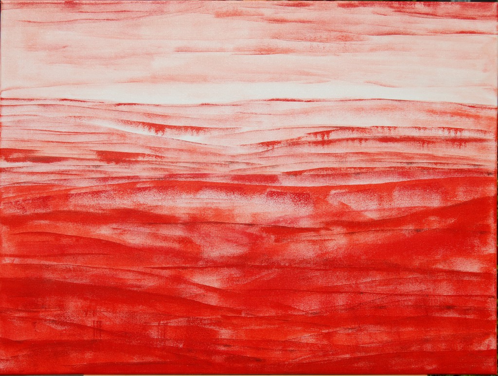 Landschaft in rot